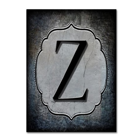Trademark Fine Art LightBoxJournal 'Letter Z' Canvas Art, 14x19 ALI10365-C1419GG